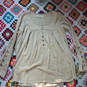 We the free yellow blouse